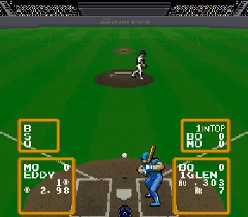 Super Baseball Simulator 1.000 (USA) screen shot game playing